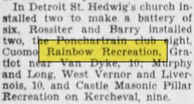 Rainbow Recreation - Nov 1929 Article